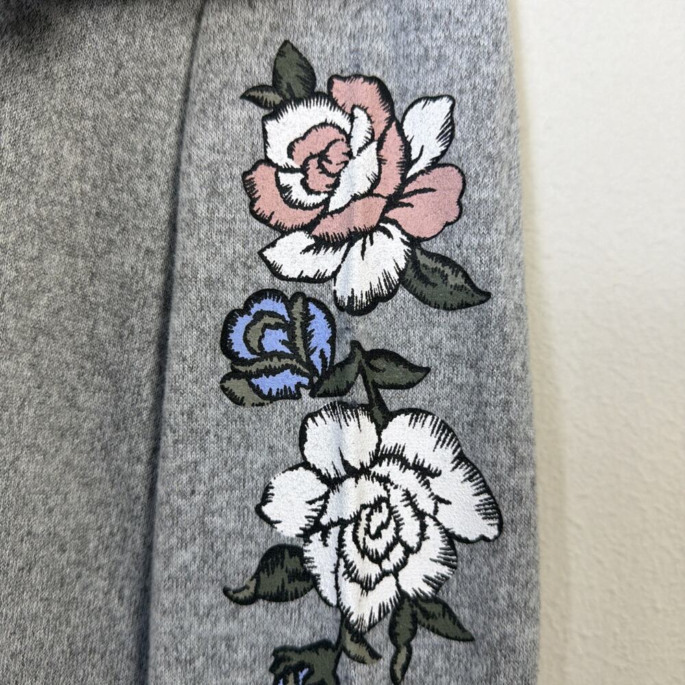 Bobbie Brooks women sweater dress grey large bohemian western romantic cottage - Picture 5 of 13